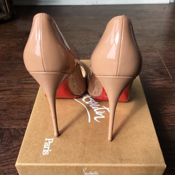 Christian Louboutin So Kate
120 mm Pumps - Patent calf leather - Blush - Women - Picture 3 of 9